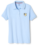 Toddler Girls' Short Sleeve Interlock Polo with Picot Collar