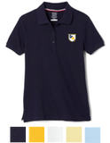 Girls' Short Sleeve Stretch Pique Polo