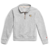 Embroidered Monogram Shield League Youth Essential Quarter-Zip