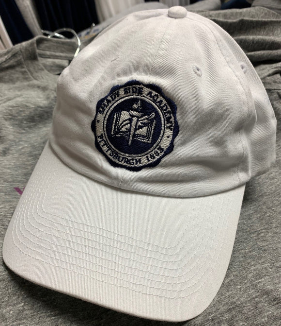 Baseball Cap, White with Seal - CLEARANCE
